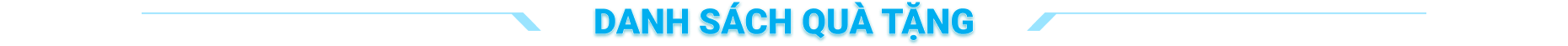 Danh sách quà tặng